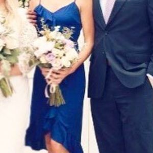 REVOLVE Navy hi- lo dress